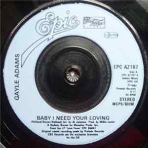 Gayle Adams - Baby I Need Your Loving FLAC album