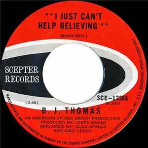 B.J. Thomas - I Just Can't Help Believing FLAC album