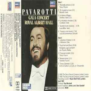 Luciano Pavarotti, Royal Philharmonic Orchestra, Kurt Herbert Adler - Gala Concert . Royal Albert Hall FLAC album