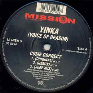 Yinka (Voice Of Reason) - Come Correct FLAC album