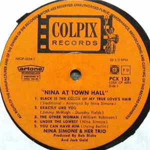 Nina Simone - Nina Simone At Town Hall FLAC album