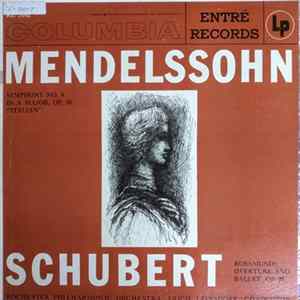 Erich Leinsdorf, Rochester Philharmonic Orchestra - Symphony No. 4 In A Major, Op. 90 ("Italian") / Rosamunde Overture And Ballet, Op. 26 FLAC album