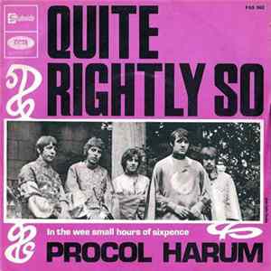 Procol Harum - Quite Rightly So FLAC album