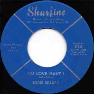 Eddie Billups - No Love Have I FLAC album
