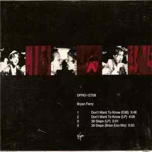 Bryan Ferry - Don't Want To Know FLAC album