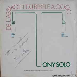 Tony Solo - De l'Assiko Et Du Bekele A Gogo FLAC album