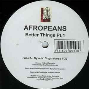 Afropeans - Better Things Pt. 1 FLAC album