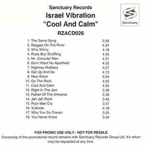 Israel Vibration - Cool And Calm FLAC album