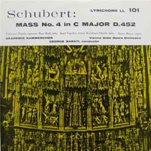 Schubert - Laurence Dutoit, Rose Bahl, Kurt Equilux, Kunikazu Ohashi, Xaver Meyer, Akademie Kammerchor, Vienna State Opera Orchestra, George Barati - Mass No. 4 In C Major D.452 FLAC album