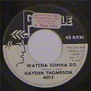Hayden Thompson - Watcha Gonna Do / Summer's Almost Over FLAC album