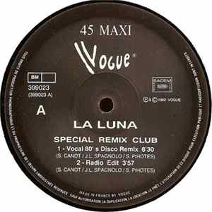La Luna - Le Canto A La Luna (Remix Special D.Js) FLAC album