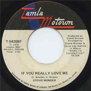 Stevie Wonder - If You Really Love Me / Think Of Me As Your Soldier FLAC album