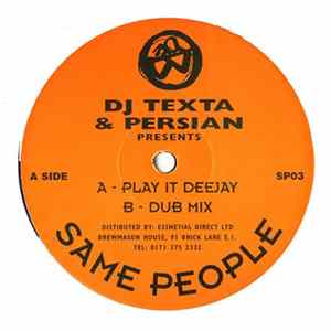 DJ Texta & Persian - Play It Deejay FLAC album