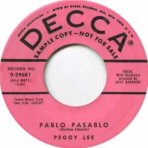 Peggy Lee - Pablo Pasablo / Me FLAC album