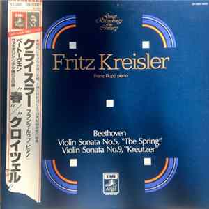 Fritz Kreisler & Franz Rupp : Beethoven - Violin Sonata No. 5 ("The Spring") / Violin Sonata No. 9, "Kreutzer" FLAC album