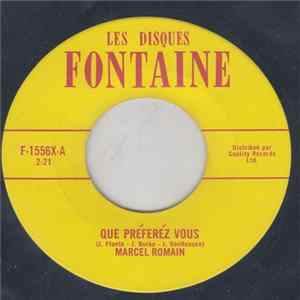 Marcel Romain - Que Préférez Vous FLAC album