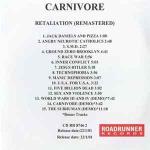 Carnivore - Retaliation FLAC album