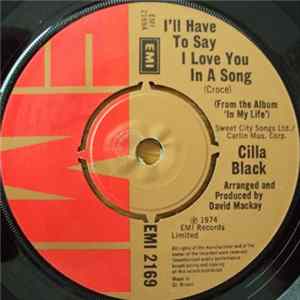 Cilla Black - I'll Have To Say I Love You In A Song FLAC album