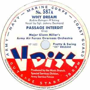 Major Glenn Miller's, Army Air Forces Overseas Orchestra / Jack Teagarden And His Orchestra - Why Dream / Beale Street Blues FLAC album