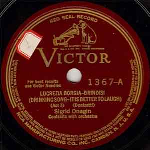 Sigrid Onegin - Lucrezia Borgia–Brindisi / Alleluja FLAC album