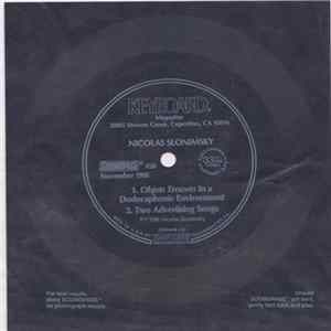 Nicolas Slonimsky - Objets Trouvés In A Dodecaphonic Environment FLAC album