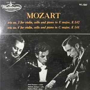 Jean Fournier, Antonio Janigro, Badura Skoda - Mozart - Trio No. 3 For Violin, Cello And Piano In E Major, K. 542, Trio No. 4 For Violin, Cello And Piano In C Major, K. 548 FLAC album