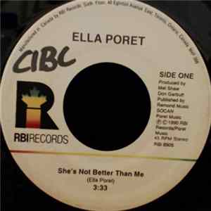 Ella Poret - She's Not Better Than Me FLAC album