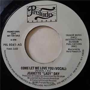 Jeanette "Lady" Day - Come Let Me Love You FLAC album