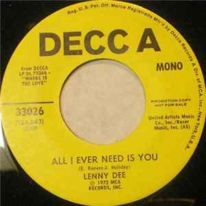 Lenny Dee - All I Ever Need Is You / Vaya Con Dios FLAC album