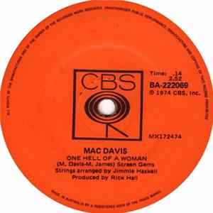 Mac Davis - One Hell Of A Woman FLAC album