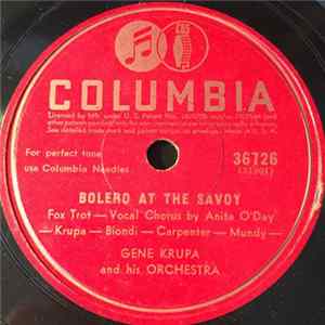 Gene Krupa And His Orchestra - Bolero At The Savoy / Side By Side FLAC album
