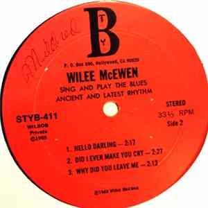 Wilee McEwen - Sing And Play The Blues Ancient And Latest Rhythm FLAC album