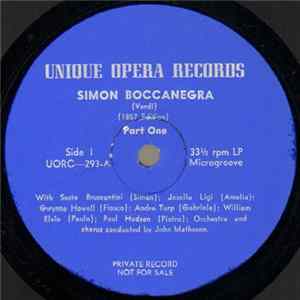 Verdi - Simon Boccanegra (1857 Edition) FLAC album
