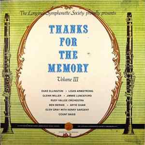 Various - Thanks For The Memory, Volume III FLAC album