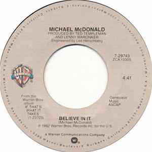 Michael McDonald - Believe In It FLAC album