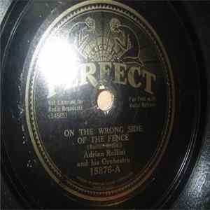 Adrian Rollini And His Orchestra - On The Wrong Side Of The Fence / Ol' Pappy FLAC album