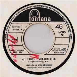 Jane Birkin & Serge Gainsbourg - Je T'aime...Moi Non Plus FLAC album