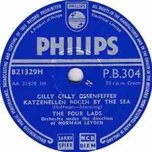 The Four Lads - Gilly Gilly Ossenfeffer Katzenellen Bogen By The Sea / I Hear It Everywhere FLAC album
