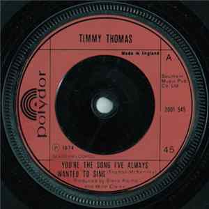 Timmy Thomas - You're The Song I've Always Wanted To Sing FLAC album