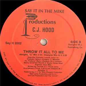 C.J. Hood - Throw It All To Me FLAC album