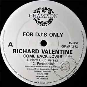 Richard Valentine - Come Back Lover FLAC album