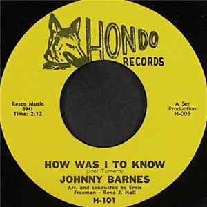 Johnny Barnes - How Was I To Know FLAC album