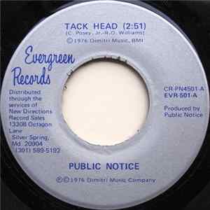 Public Notice - Tack Head / Our Love Is Fadeing FLAC album