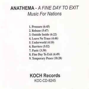 Anathema - A Fine Day To Exit FLAC album