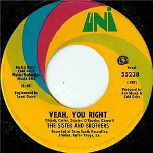 The Sister And Brothers - Yeah, You Right FLAC album