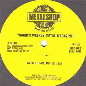 Various - Metalshop - Radio's Weekly Metal Magazine (Week Of January 15, 1988) FLAC album