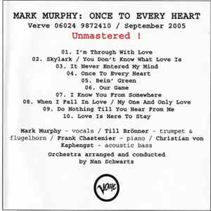 Mark Murphy - Once To Every Heart FLAC album