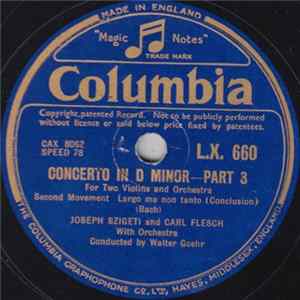 Joseph Szigeti And Carl Flesch - Concerto In D Minor FLAC album