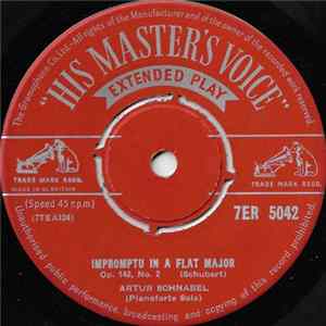 Artur Schnabel - Impromptu In A Flat Major Op.142, No. 2 / Impromptu In F Minor Op.142, No. 4 FLAC album