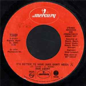 Don Covay - It's Better To Have (And Don't Need) / Leave Him - Part I FLAC album
